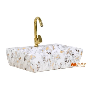 undefined-Ceramic White Table Top Wash Basin Code35993 (350x450x140mm, Glossy)