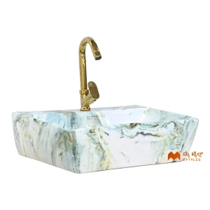 undefined-Ceramic White Table Top Wash Basin Code35997 (350x450x140mm, Glossy)