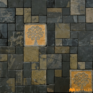 undefined-Natural Stone Wall Cladding Code18133 (300x300mm, Stone)