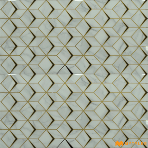 undefined-Imported Highlighter Wall Tile Code8126 (300x600mm, Metallic)