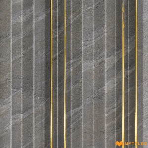 undefined-Gray Louver Wall Panels Code34715 (5Inchx8Feet, Matt)