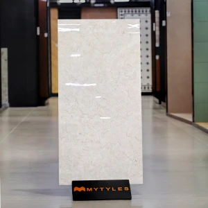 undefined-Vitrified White Floor and Wall Tile Code37498 (600x1200mm, Glossy)