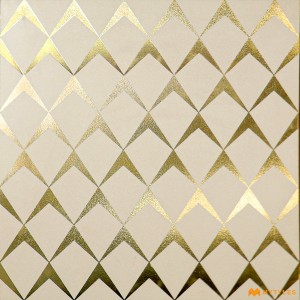 undefined-Imported Ivory Highlighter Floor and Wall Tile Code27401 (600x600mm, Metallic)
