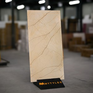 undefined-Vitrified Cream Floor and Wall Tile Code32325 (600x1200mm, Matt)