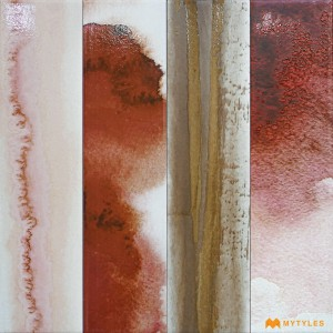 undefined-Imported Red Subway Wall Tile Code28326 (100x400mm, Glossy)