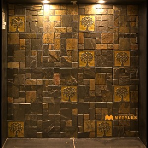 undefined-Natural Stone Wall Cladding Code29649 (300x300mm, Stone)