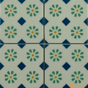 undefined-Vitrified Moroccan Tile Code21986 (100x100mm, Matt)