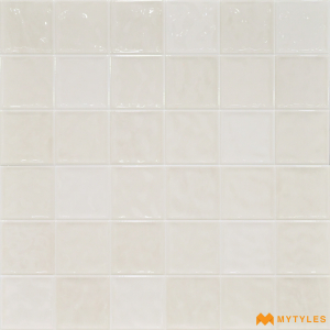 undefined-Ceramic Ivory Geometric Wall Tile Code27283 (300x600mm, Glossy)