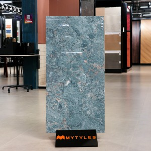 undefined-Vitrified Blue Floor and Wall Tile Code37039 (600x1200mm, Glossy)