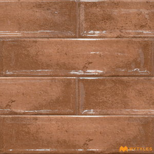 undefined-Ceramic Brown Subway Wall Tile Code19391 (75x300mm, Glossy)