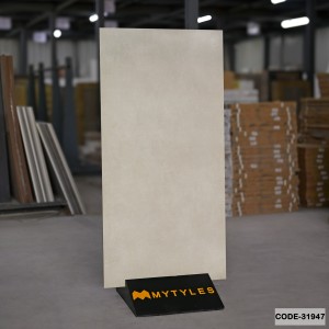 undefined-Vitrified Gray Floor and Wall Tile Code31947 (600x1200mm, Matt)