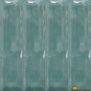 undefined-Imported Blue Subway Wall Tile Code27075 (75x300mm, Glossy)