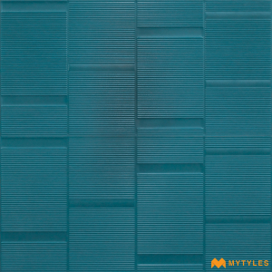 undefined-Ceramic Blue Textured Wall Tile Code27271 (300x600mm, Matt)