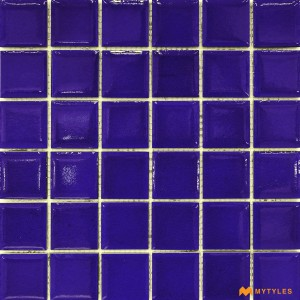 undefined-Blue Swimming Pool Mosaic Floor and Wall Tile Code33241 (300x300mm, Glossy)