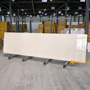undefined-Vitrified Cream Slab Floor and Wall Tile Code25873 (790x3000mm, Glossy)